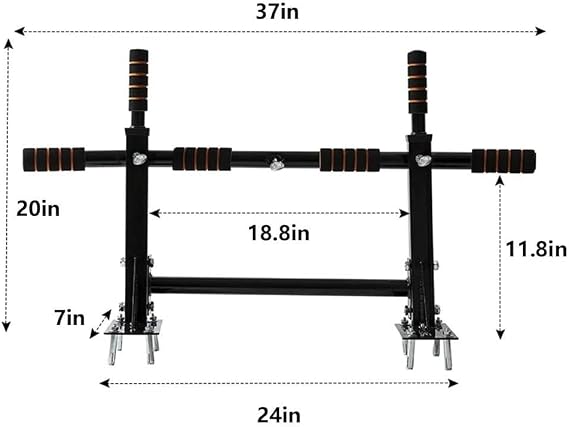 WnewTools Doorway Wall Mounted Pull Up Bar Heavy Duty Chin Gym Workout Training Fitnes Home Fitness Strength Training Equipment