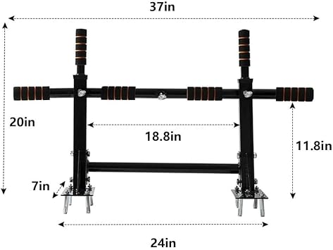 WnewTools Doorway Wall Mounted Pull Up Bar Heavy Duty Chin Gym Workout Training Fitnes Home Fitness Strength Training Equipment