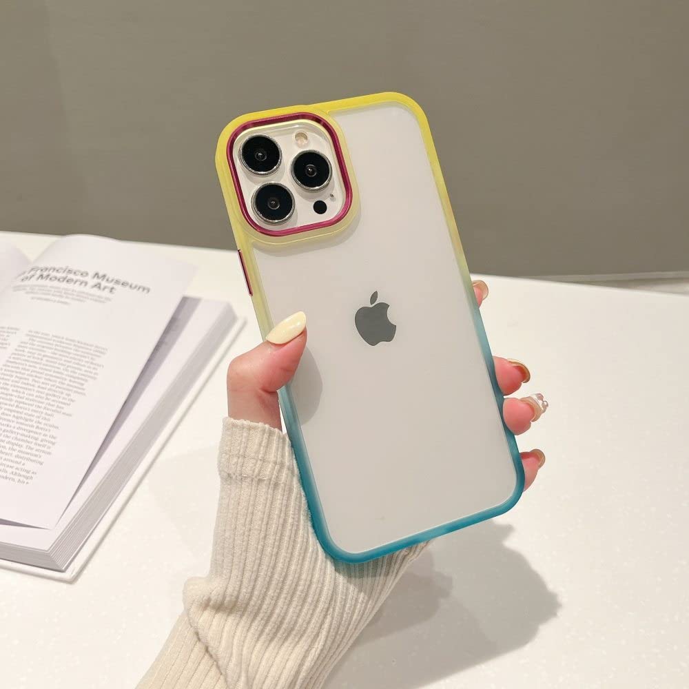 Coque silicone antichoc iPhone 13 Pro Max transparente dégradée - 7