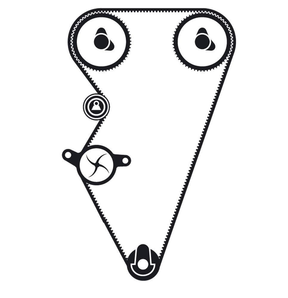 SKF VKMC 07301 Kit Cinghia Distribuzione, Pompa Acqua Con