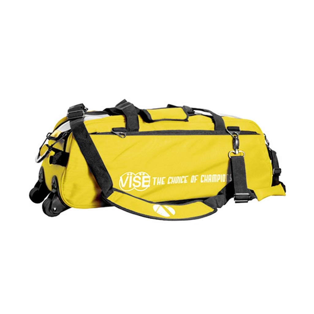 Vise Clear Top 3 Ball Tote Roller Bowling Bag- Yellow
