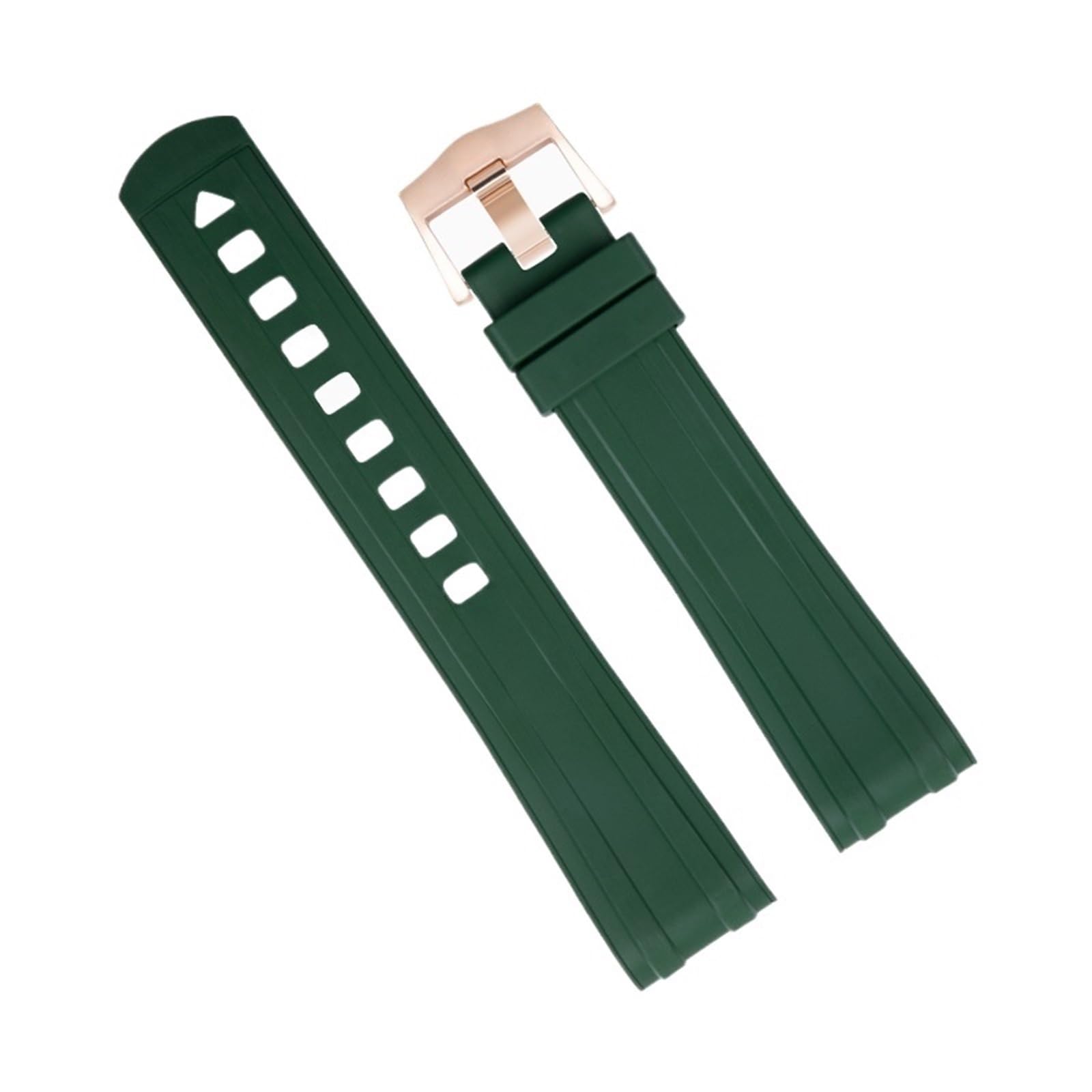 FKM Fluoro 20mm zakrzywiony koniec gumowy pasek do zegarka do zegarka Omega nowy pasek do nurkowania Seamaster 300 bransoletka do zegarka