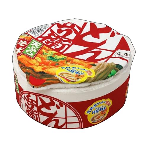 【ChopEase】猫ベッド 犬ベッド 猫犬ハウス ドーム型 カップ麺 犬小屋 M/Lサイズ ペットハウス うどん そばハウス 洗える 柔らかい 通気性 噛み耐え 滑り止め クッション付き 寒さ対策 取り外し可能で洗濯可能なクローズドフリース (レッド,L