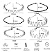 OGDE 6-Piece Fashion Black Z-Shape Headband Set Zigzag Headbands and Wavy Head Bands for Women's Hair and Men Unisex Everyday Outdoor Hair Accessories