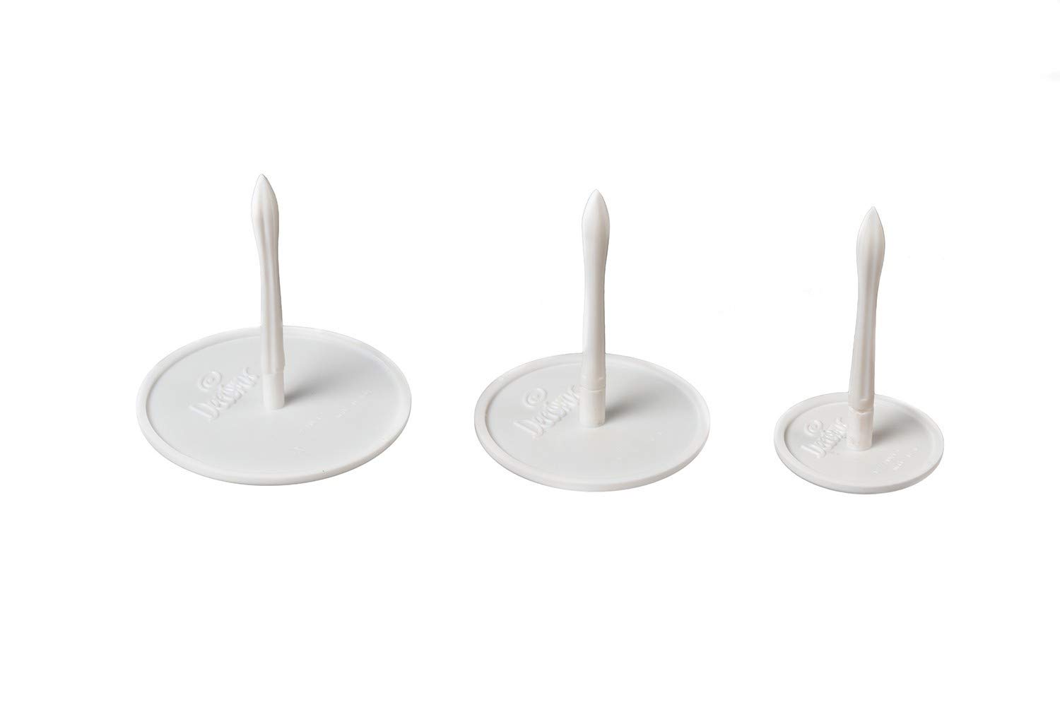Decora 9271041 Set 3 Clous DE Fleurs Ø MM. 40/​55/​65, Plastique