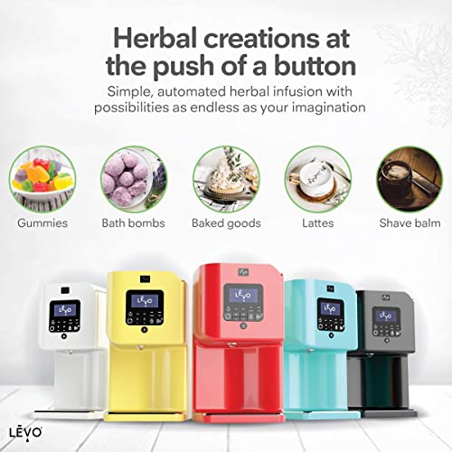 LĒVO - LĒVO II Essentials Kit- Herbal Oil and Butter Infusion Machine - Includes Power Pod, Herb Press, Herb Block Tray, Infusion Sprayer, Drawstring Bag (Licorice Black) - Image 4