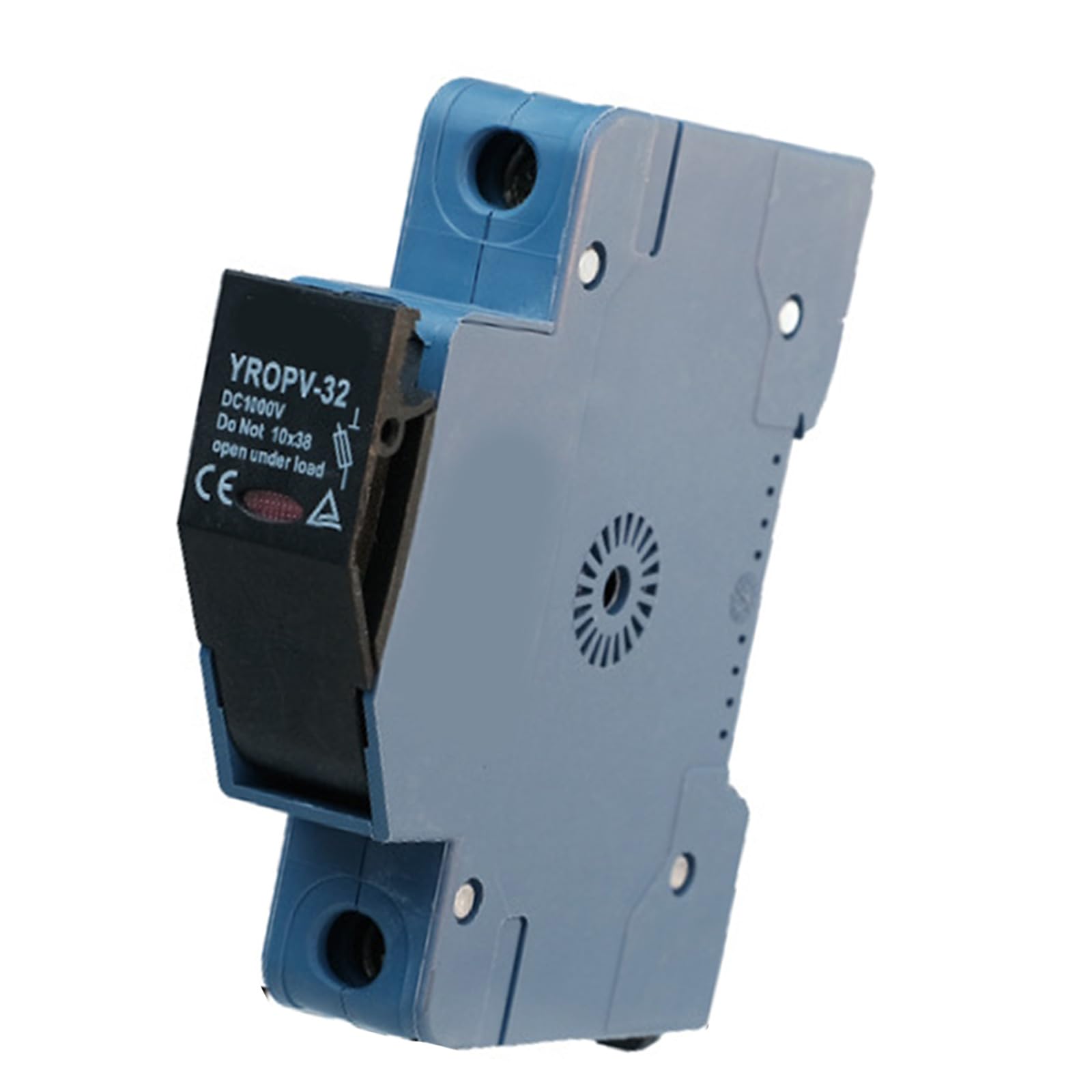 Elnwnnkc 1P Black Base Industrial Solars Fuses 32A 1000V Overcurrent Protectors Abs Insulated Housing Compacts Installation Industrial Photovoltaic Fuses