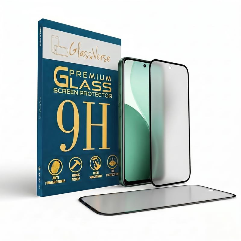 Image of GlassVerse D+ Matte Tempered Glass With 18H Hardness For Oppo F33 5G (Pack Of 2) with Free Installation Kit. Full screen Coverage - 6.57 inch