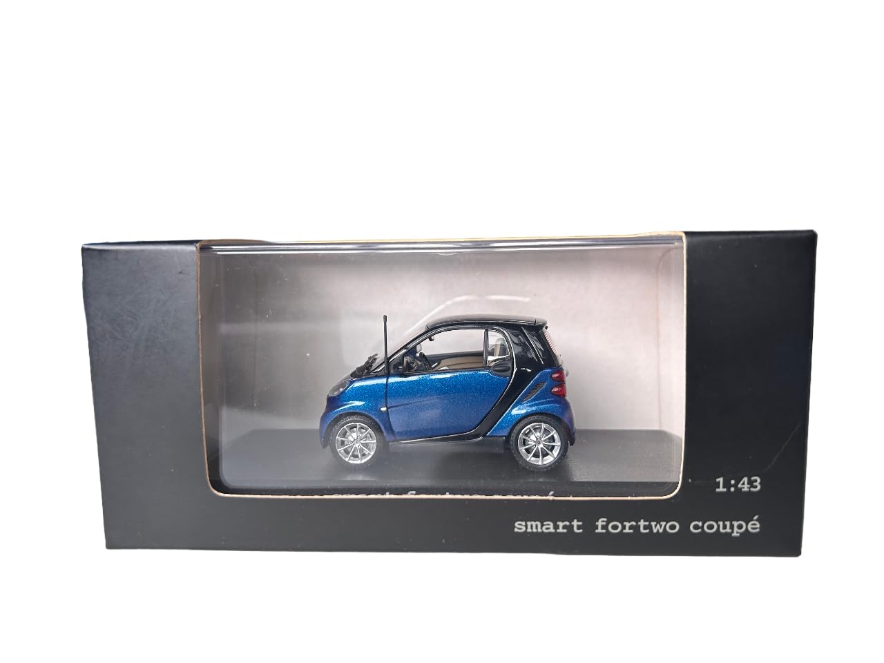 Generisch Model Car Smart Fortwo 451 Coupe Blue Collectible 1:43