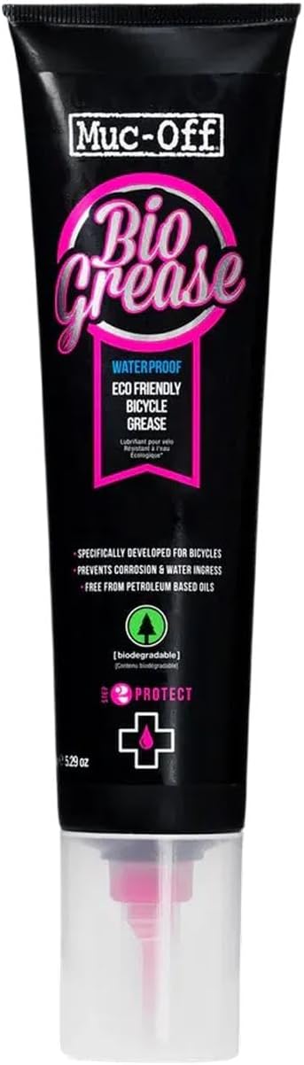 Bio Grease, 150g - Biodegradable Bike Grease for Pedals, Bearings and Components - Water-Resistant Bike Assembly Grease