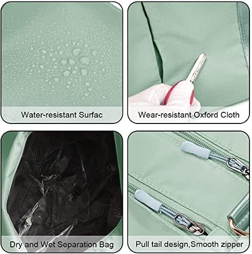 SEYROLIN Nylon Foldable Travel Duffel Bag || Portable Waterproof Lightweight Carry On Luggage Sport Folding Duffle Bag || Outdoor Weekend Tote Carry Bag, Sports Gym Bag. 7 51DBlQ6m1 L