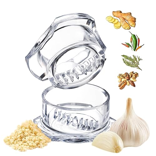 Nextrend Garlic Twister 4th Gen - Ginger, Herb, Nuts & More - Handheld Kitchen Mincer, BPA Free, Dishwasher Safe (Clear) by NexTrend - Used condition - CA$25.91