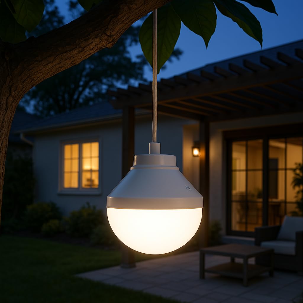 Lumisky Lampadina LED ricaricabile LYS 900 Lumen bianco e multicolore con telecomando H11cm