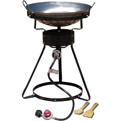 Camp Stove with Wok Stove - 24" Portable Propane Outdoor Cooker