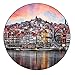 Old Town Porto - Puzzle da 195 pezzi - Puzzle impegnativo - Porto, Portogallo Vista dal fiume Douro-42 cm di diametro