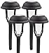 Solar Pathway Lights Outdoor Home Decor Decorative Pathway Light,Upgraded Dual White Blue LED Bright 10Lumen Deal of The Day Prime Today Sogrand Garden Lamp for Walkway,Landscape 4Pack
