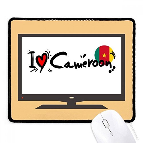 Alfombrilla de ratón de corazón I Love Camerunon, el regalo original de oficina