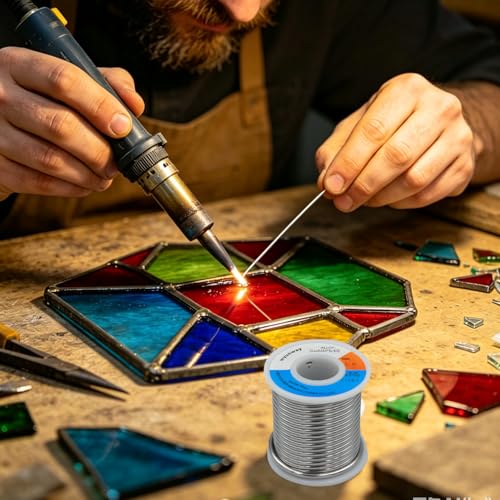 Image of 60 /40 solder for stained glass solder wire (4LB)