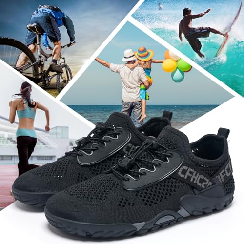 Image of SOBASO Water Shoes Women Men Hiking Dry Aqua Beach Swim Surf Shoes for Outdoor Fish Hiking Pool