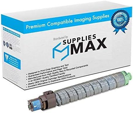 Repuesto compatible para Gestetner Corp SP-C820DNSP-C821DN Series cartucho de tóner cian (rendimiento de 15000 páginas) (820119)