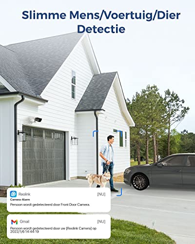 4K UHD Beveiligingscamera Dubbele Lens 180° Panorama IP66 Waterdicht Persoon Dier Voertuig Detectie - Afbeelding 5