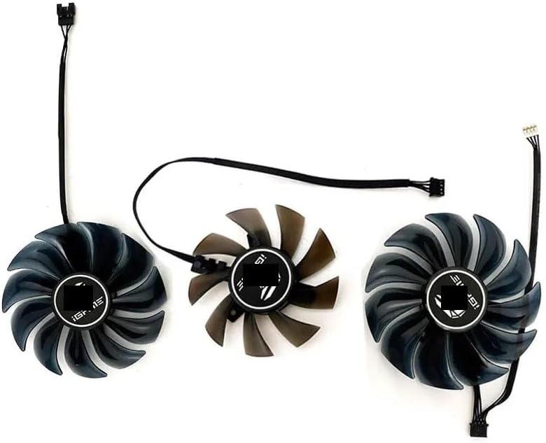 Graphics Card PVA080E12R RTX 2080 GPU Fan Compatible with RTX 2080TI 2080 2070 2060 Advanced、GTX 1660TI 1660 Advanced Video Card Cooling Fan(3PCS)