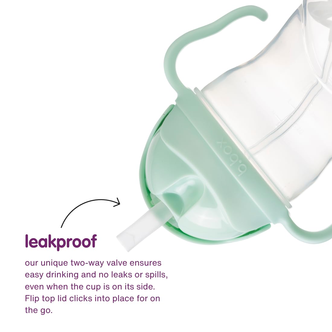 b.box Sippy Straw Cup Pack of 2 with Free Replacement Straw and Cleaner, Bubblegum + Pistachio, Small - Image 3