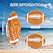 durony 12 Pieces Inflatable Football Beach Balls 11 Inch Blow Up Football Bouncing Sports Ball Bouncy Toy Favors for Sports Games, Birthday, Summer Pool Beach Party Decorations