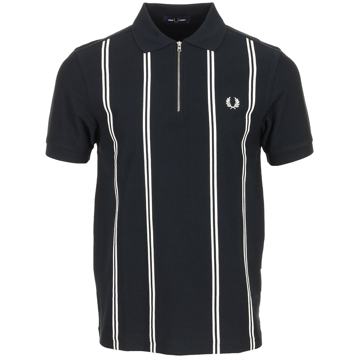 Fred Perry Men's Bleu Striped Polo Shirt