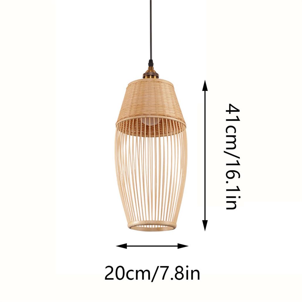 Nowoczesna lampa sufitowa E27 Abażur Sypialnia Minimalistyczna 1 Lampa Wisząca Bambusowa Tkanina Stół Jadalnia Stolik Nocny Kawiarnia Przedszkole Lampa Przemysłowa Lampa Sufitowa