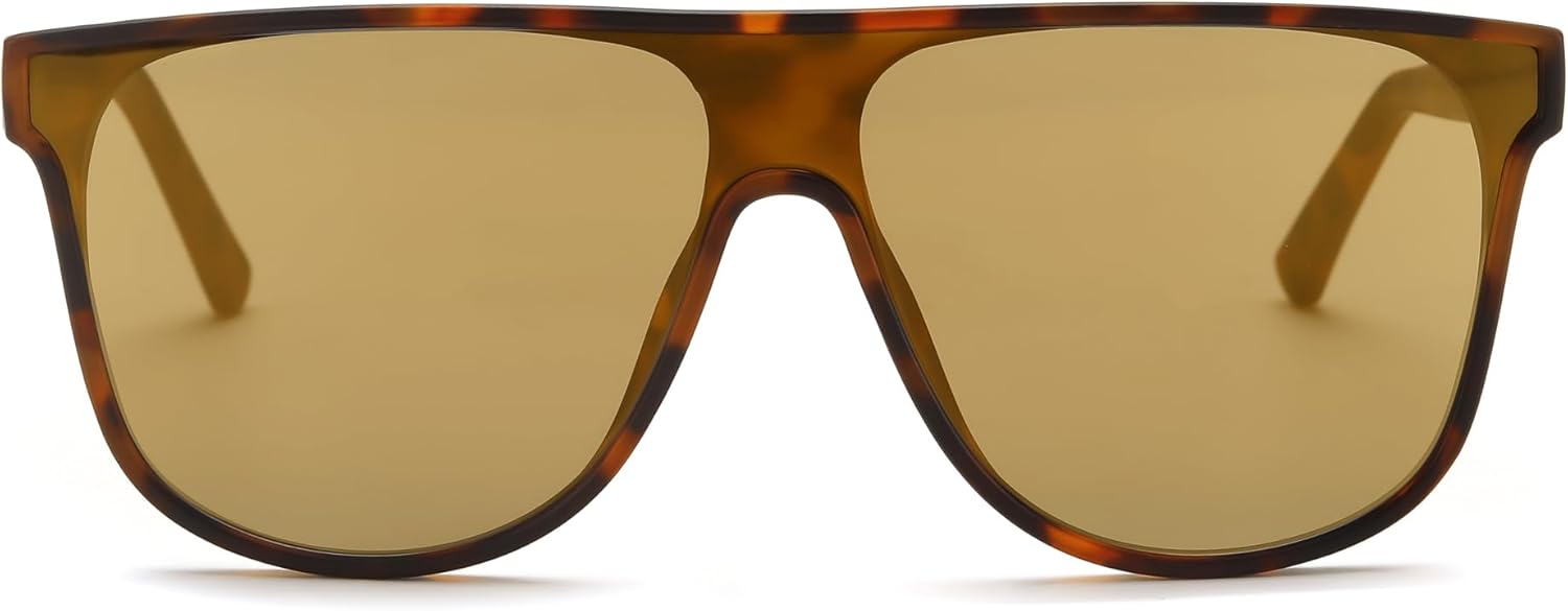 FEISEDY Flat Top Sunglasses for Women Men Trendy Square Frame Sunglasses Designer Shades UV 400 Protection B0170 - Image 2