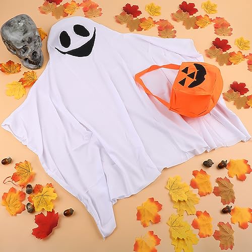 Disfraz de Fantasma con Bolsa de Calabaza para Niños 4-6 años miniatura 4