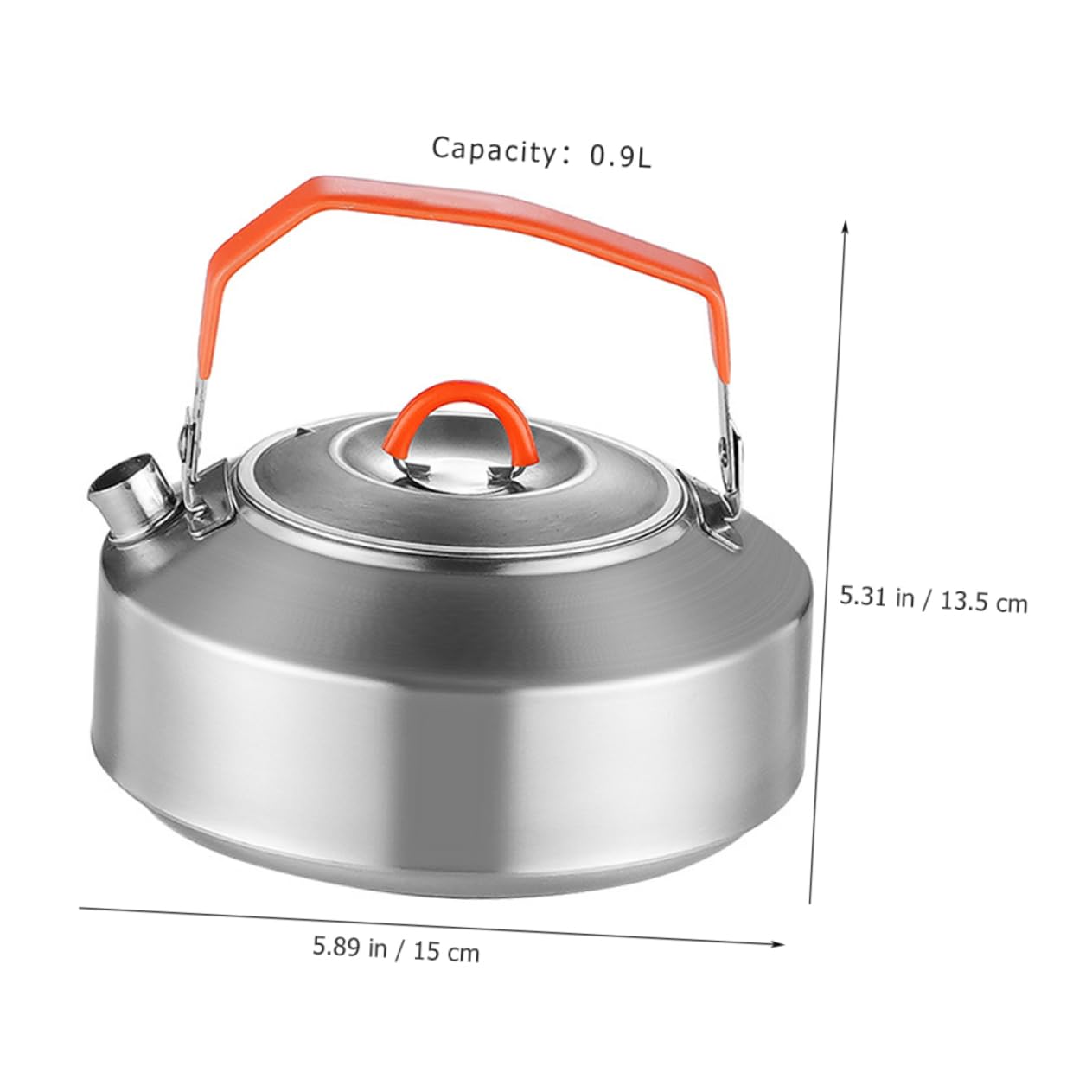 Alipis 304 Steel Kettle Camping Picnic Kettle Kitchen Tea Portable Water Boiler