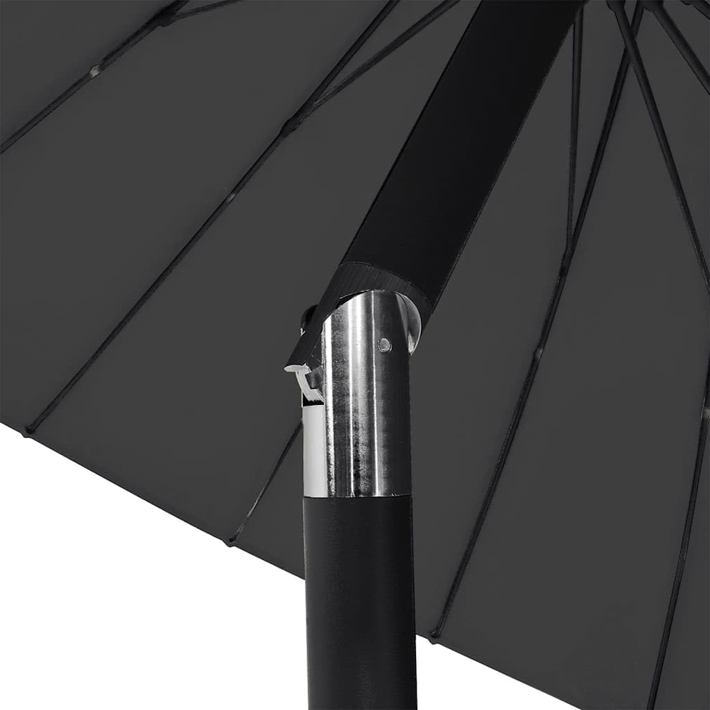 SYDE Parasol ogrodowy taupe 270 cm z korbą
