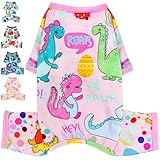 Dog Pajamas Spring Summer Dog Clothes for Small Medium Dogs Girl Boy Cute Soft Puppy Pjs Clothes Doggie Onesies Cat Pet Jammies Outfit (Large)