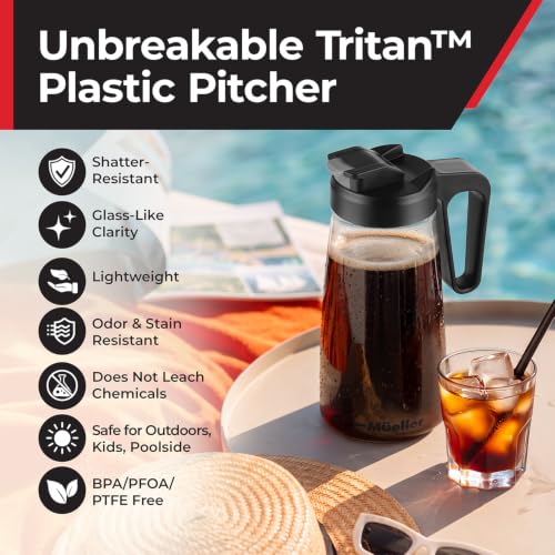 Image of MUELLER HOME Cold Brew Coffee Maker, 64 oz Tritan Fortified Pitcher