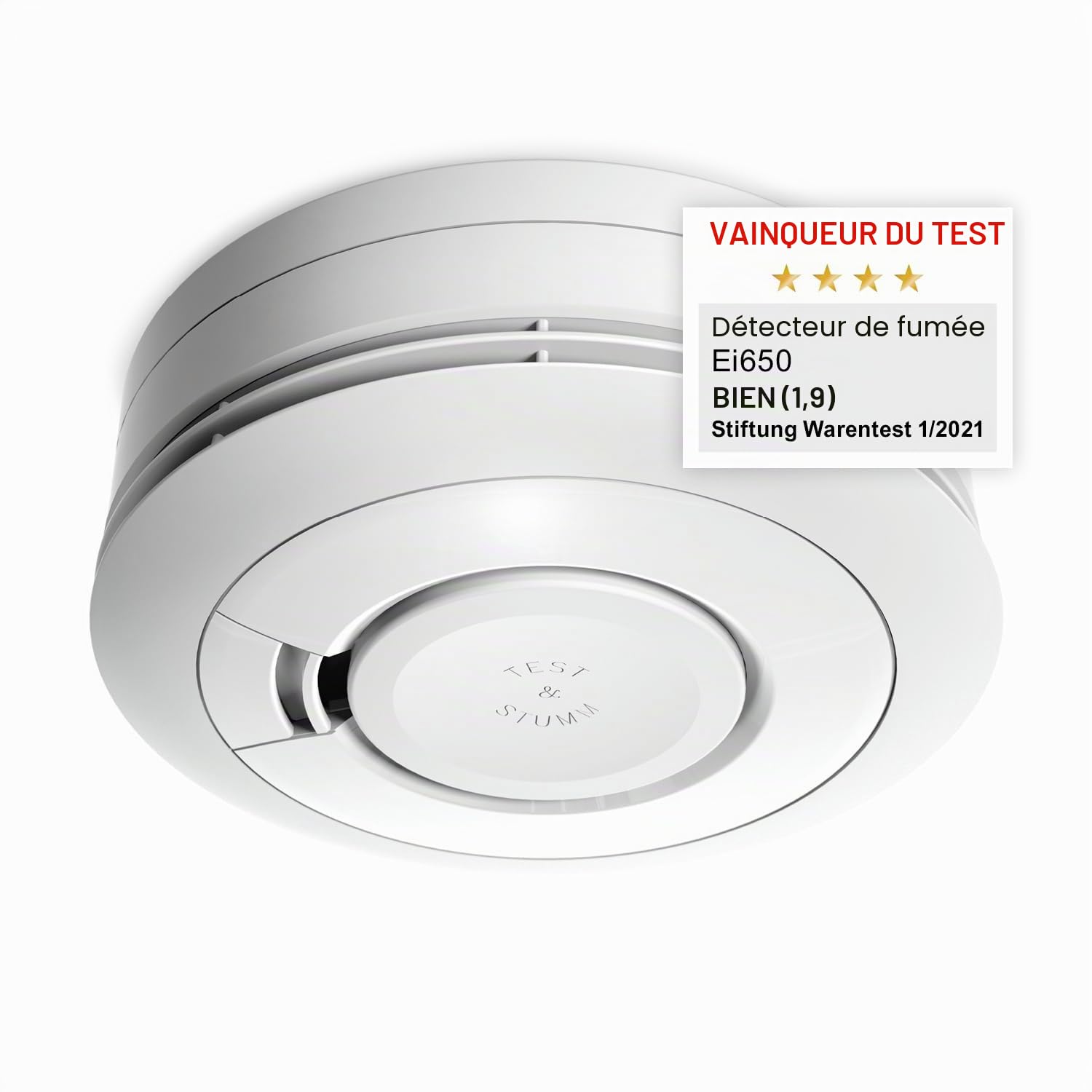 Egg Electronics, Détecteur de fumée Ei650, durée de 10 Ans, Lot de 6 virtuel, Blanc, Ei650-3G161, 3V