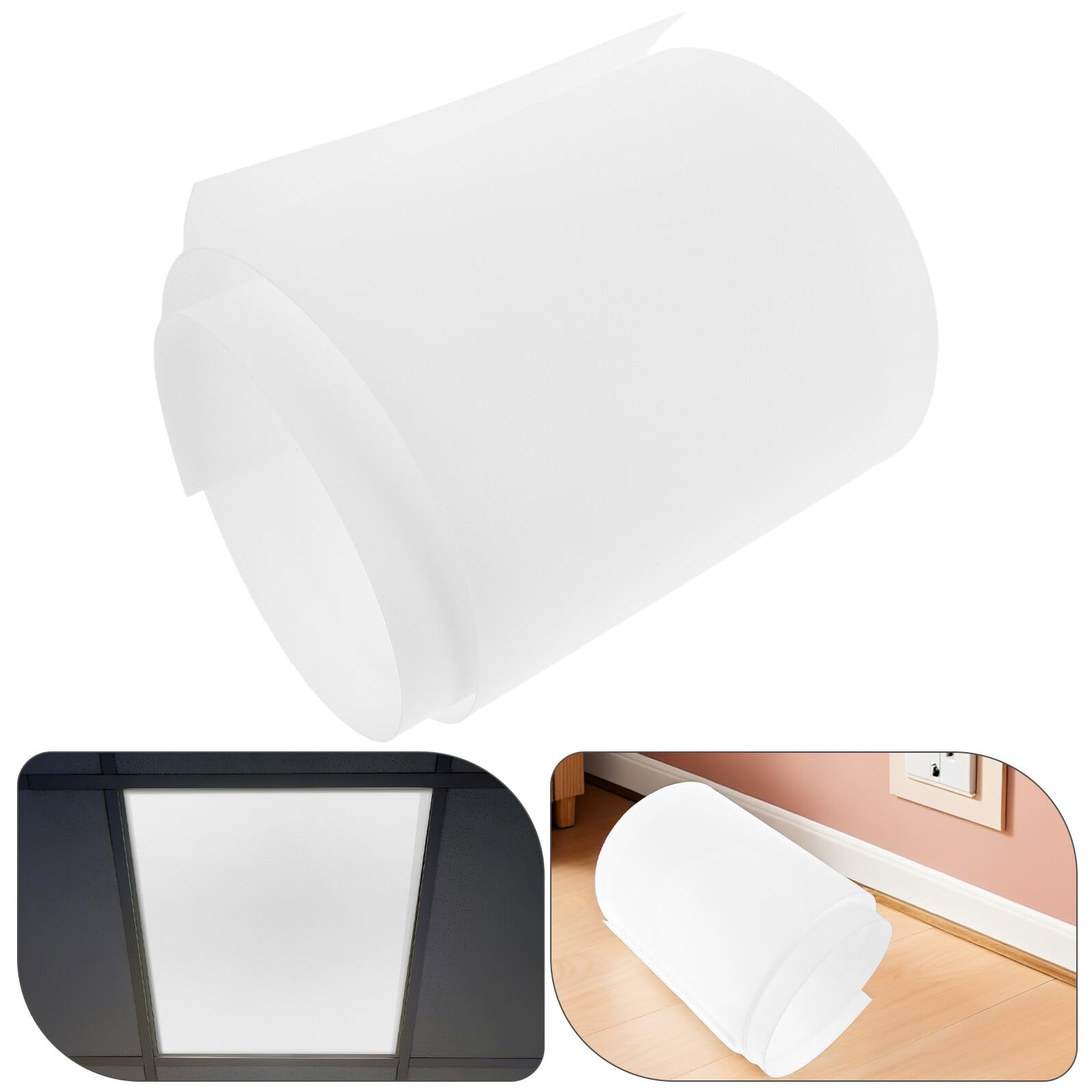 SEWACC Diffuseur pour Ruban LED Flexible en Pvc Blanc Installation Facile et Lumière Uniforme, pour Projets D'éclairage et Vitrines Commerciales