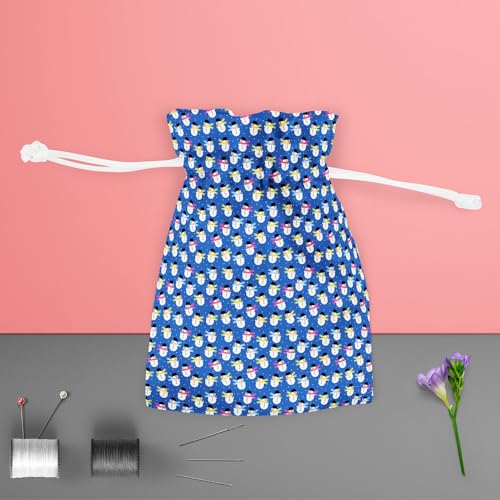 Image of ArtzFolio Snowman | Pouch Wrist Potli Bag | Bag for Weddings & Casual Parties