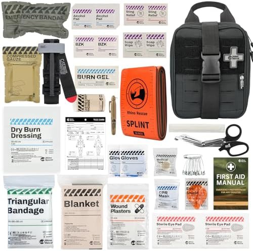RHINO RESCUE IFAK Trauma Kit with C-A-T Tourniquet for Wound Care...