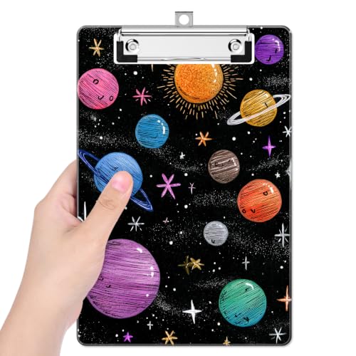 Image of Small Plastic Clipboard 6 x 9 in, Standard A5 Size Fashion Clip Board