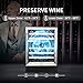 Sotola 24 inch 46 Bottle Wine Cooler Cabinet Beverage Fridge Small Wine Cellar Soda Beer Counter Top Bar Quiet Operation Compressor Freestanding Clear Glass Door for Office