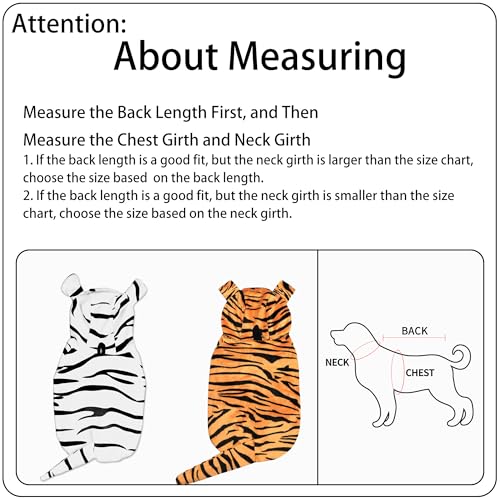 DELIFUR Dog Tiger Costume - Dog Funny Hooded Halloween Cosplay Funny Costume for Small Medium Dogs Pet Special Events Photo Props Accessories (Yellow, Small) - image 5