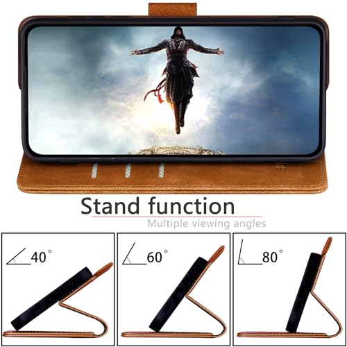 SUANPOT Compatible with iPhone 16 Pro 6.3" Wallet case with RFID Blocking Credit Card Holder,Flip Book PU Leather Protective Cover Women Men for Apple 16 Pro Phone case Light Coffee by SUANPOT - Used condition - Image 5