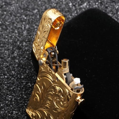 Encendedor de queroseno de cobre puro con encendido de un botón miniatura 3