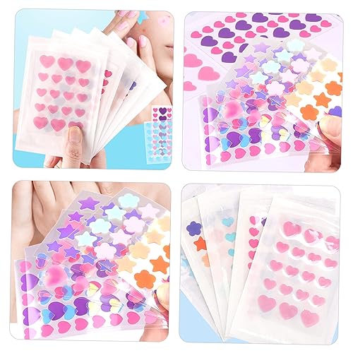 PRETYZOOM 5 Folhas Adesivos De Flores Rosa Remendos Removedores De Manchas Remendos Removedores De E