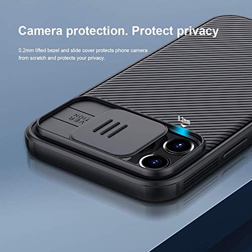 Image of Nillkin Compatible with iPhone 12 Pro Max Case with Slide Camera Cover Slim Stylish Anti-Slip Scratchproof Protective Case for iPhone 12 Pro Max 6.7 inch 2020 - Green