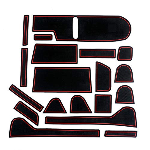 Auto Spec ホンダ 新型 N-BOX JF3/JF4 ポケットマット H29.8~R2.12 インテリア ラバーマット 車種専用設計 ドアポケットマット ゴムマット フロアマット コンソールマット ドレスアップパーツ 内装パーツ アクセサリー 騒音防止 ノンスリップマット 滑り止めマット 19枚