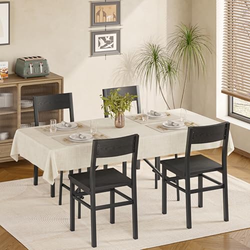 MECHYIN Rustic Wood Dining Chairs