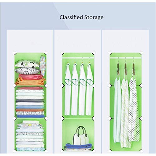 Armario modular portátil organizador cubo y combinación de almacenamiento para colgar ropa 7